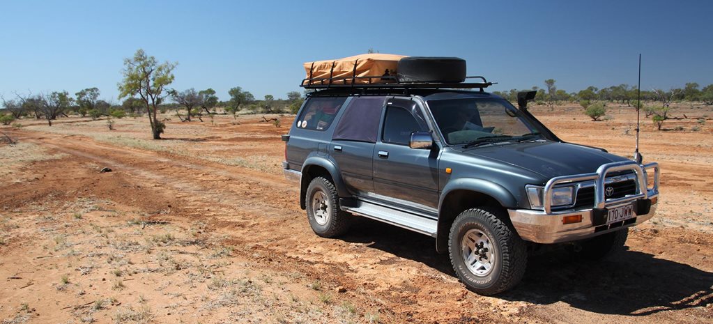 4x4 road trip on the Matilda Highway in outback Queensland