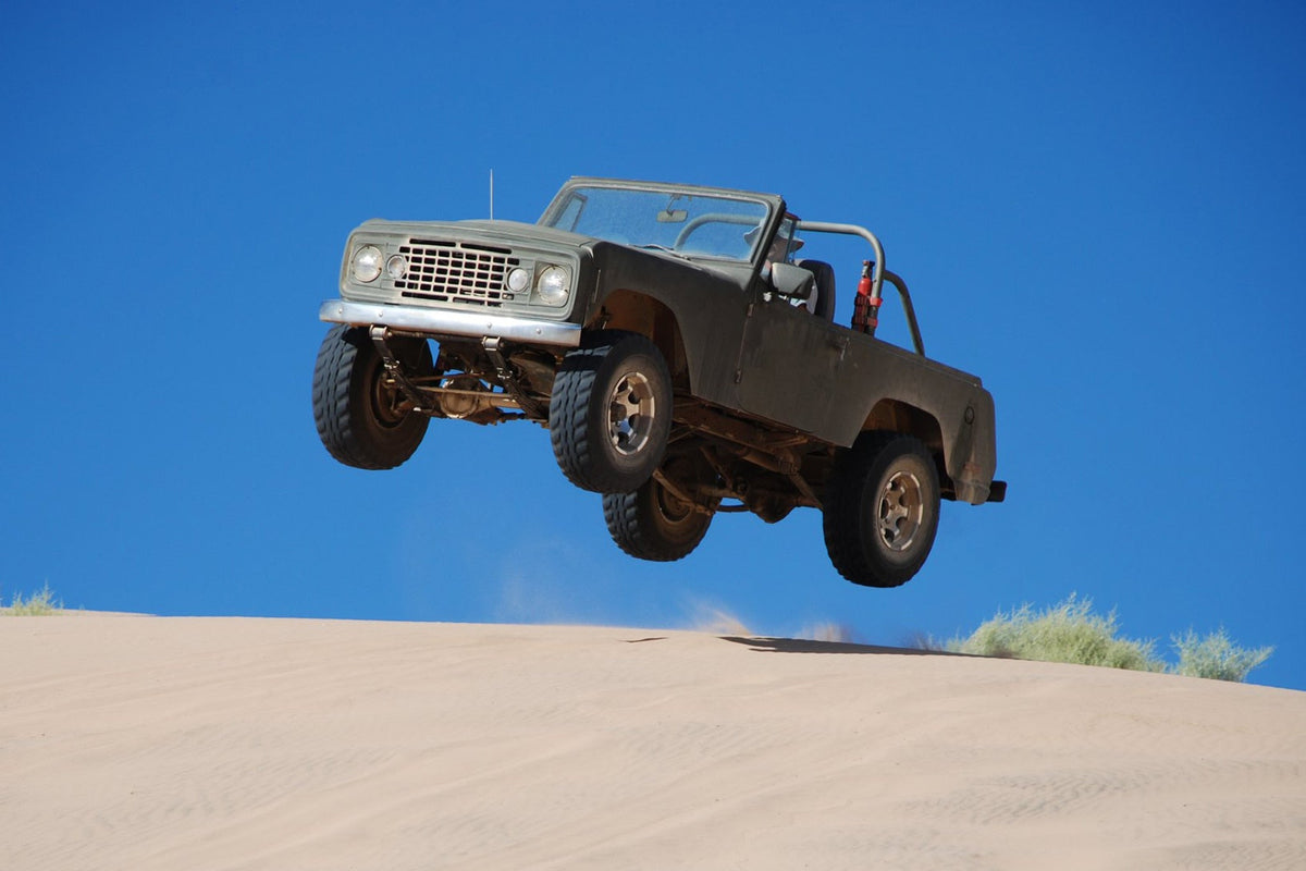 4x4 driving on a sandy beach track