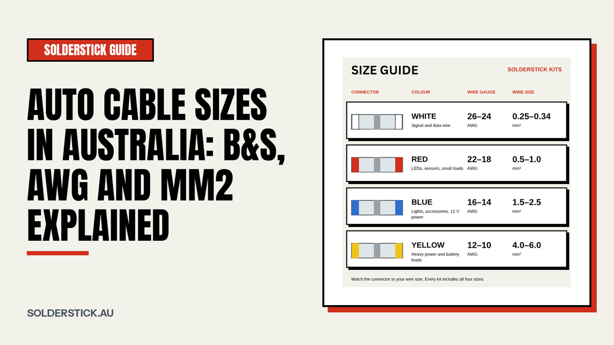 Auto Cable Sizes in Australia: B&S, AWG and mm2 Explained