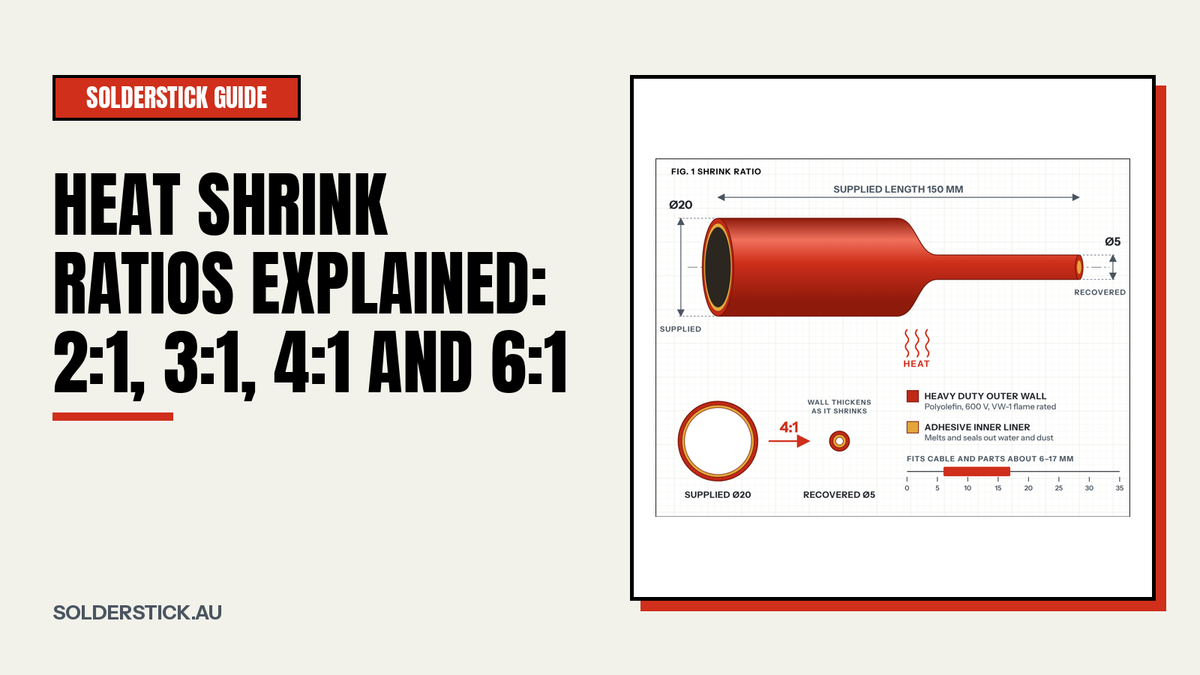 Heat Shrink Ratios Explained: 2:1, 3:1, 4:1 and 6:1