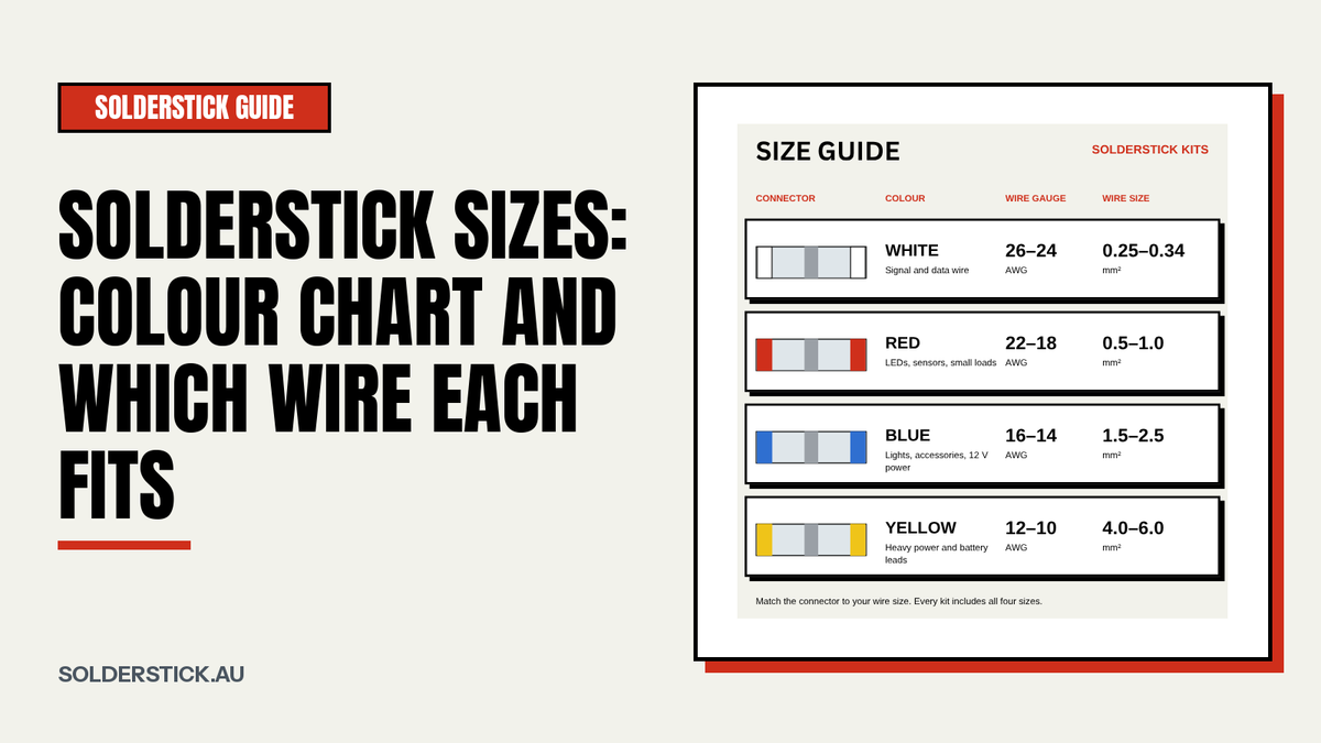 Solderstick Sizes: Colour Chart and Which Wire Each Fits