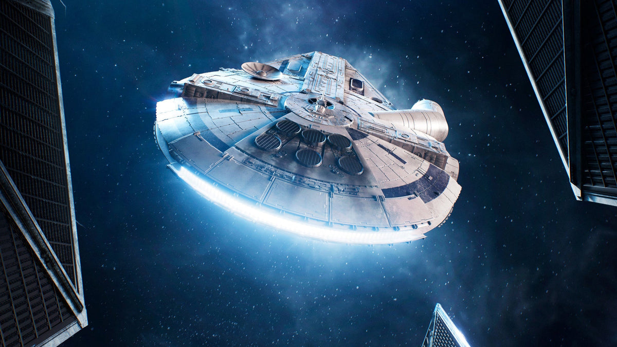 Millennium Falcon film still used as the post header