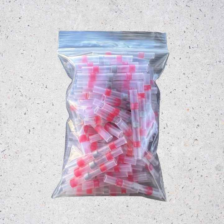 Bag of 100 red Solderstick solder seal connectors