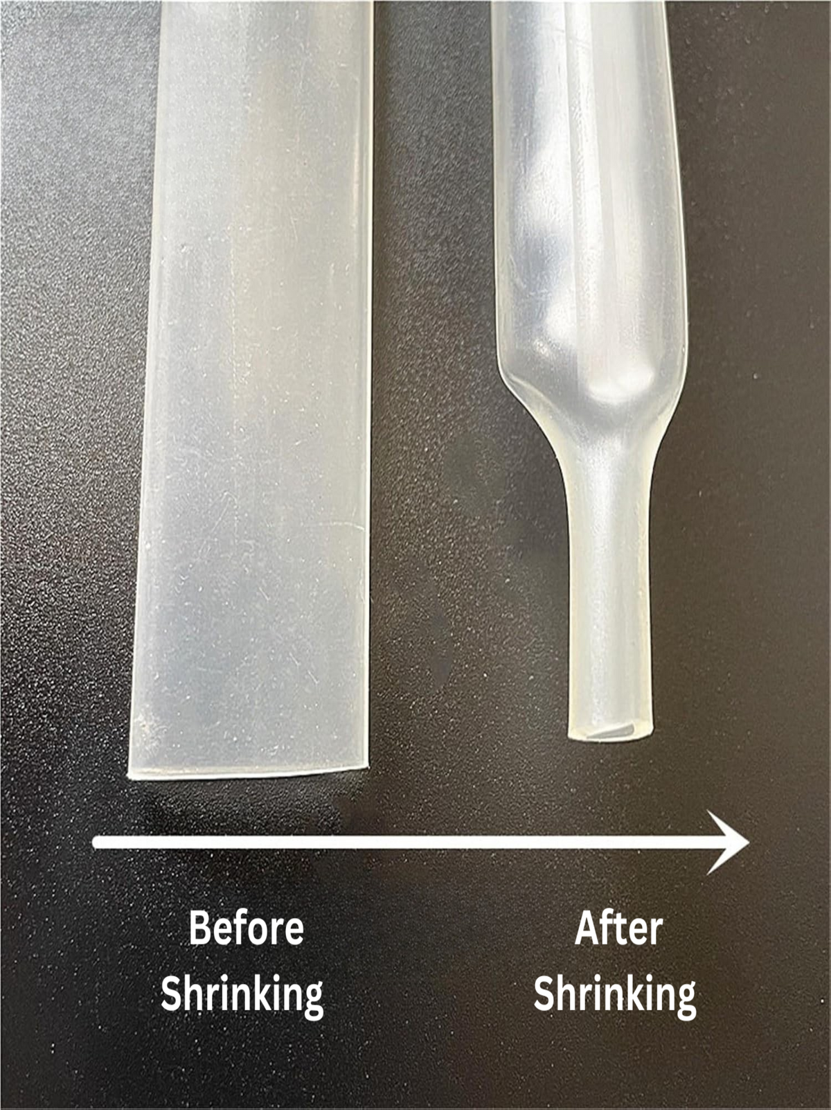 3:1 dual wall heat shrink, clear, 19.1 to 6.36 mm