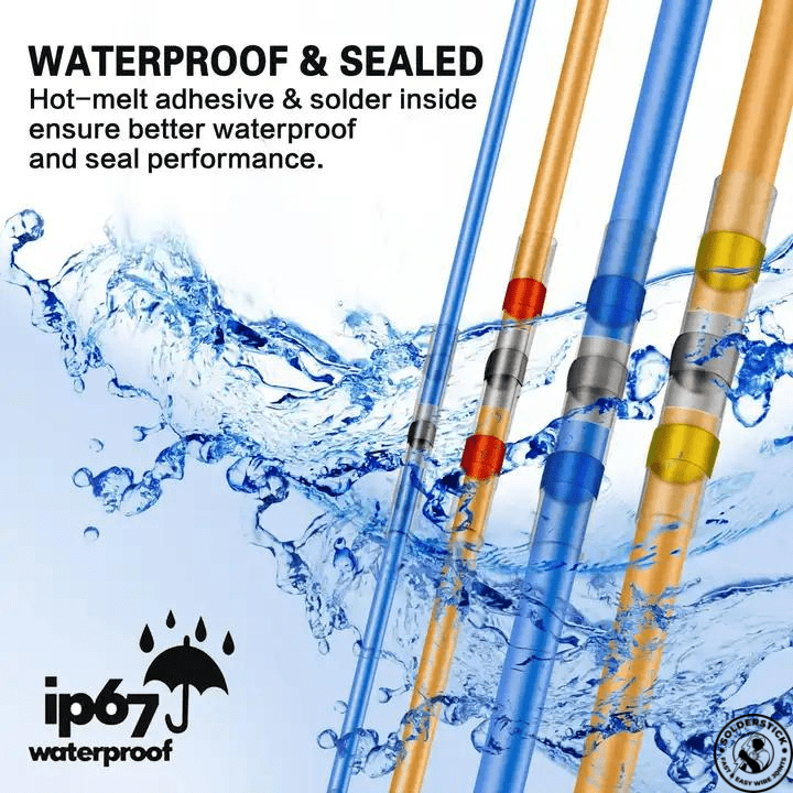 50 PCS Waterproof IP67 Sealed SOLDERSTICK