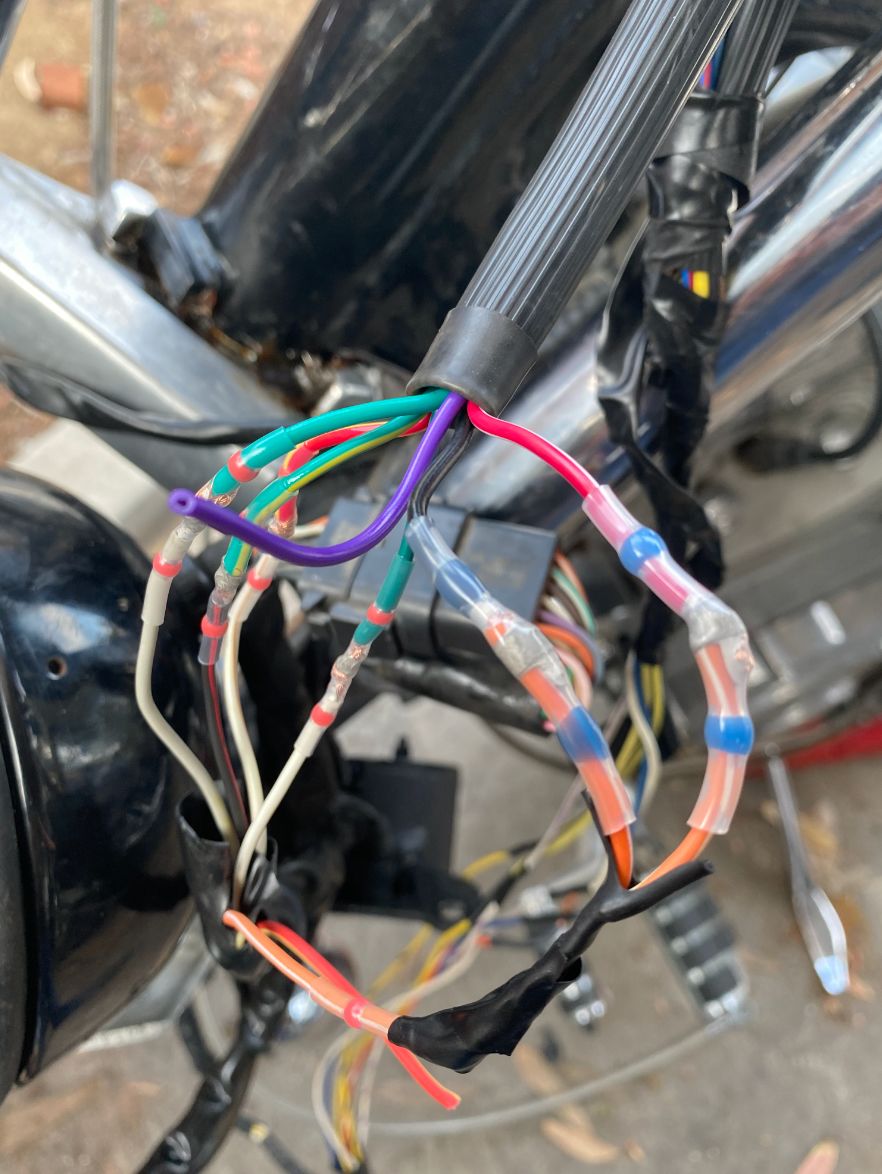 Wires joined by soldersticks