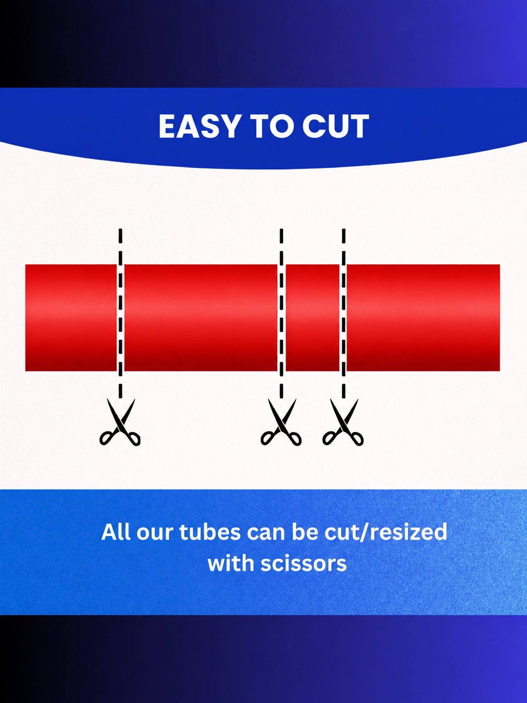 How to use 4:1 dual wall heat shrink, red, 32 to 8 mm: slide over the joint and heat until the adhesive seals